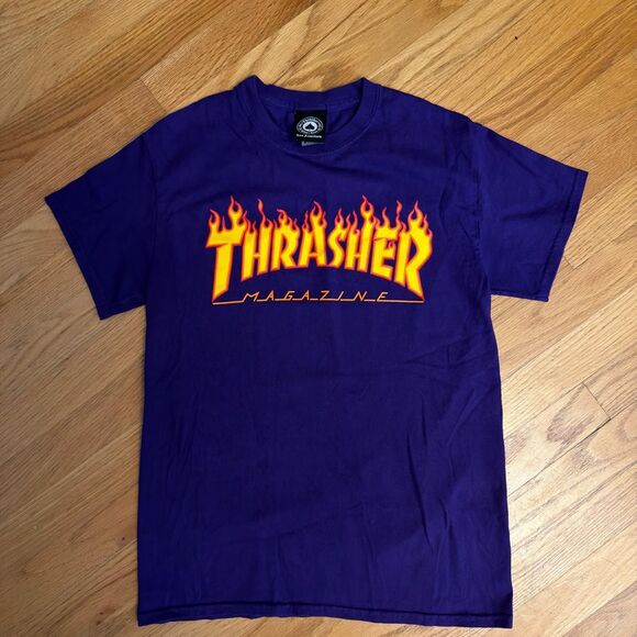Thrasher Other - Thrasher Men's Purple and Navy T-shirt